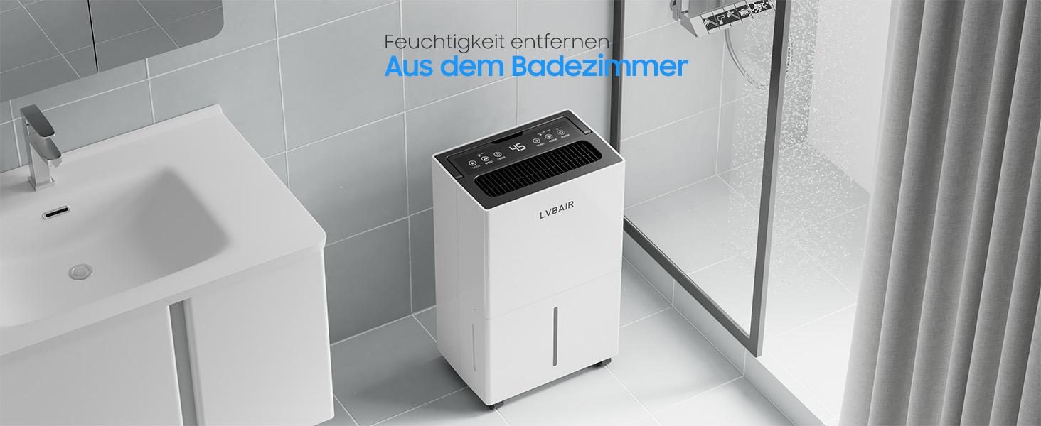 Електричний осушувач повітря 20 л/день – потужний, енергоефективний, портативний, з 3 режимами та регулюванням вологості, для дому