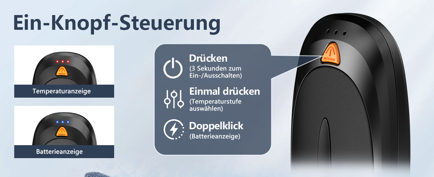 Електричні грілки для рук 2 шт. 4000mAh з зарядним кейсом 10000mAh, 3 режими нагріву, USB-C, для катання на лижах, кемпінгу, подарунок, рожевий
