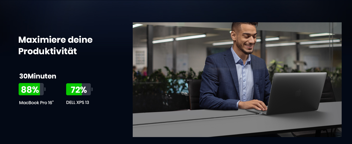 Кабель USB-C 240W, 2 шт. (2м+2м), нейлон, чорний, для iPhone, Samsung, Pixel, iPad, MacBook