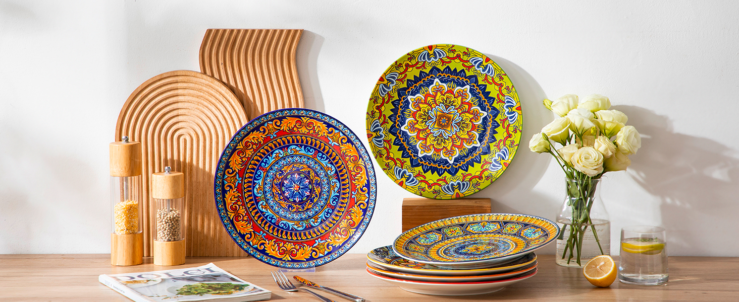 Набір посуду з порцеляни Vancasso (18 предметів) для 6 осіб: тарілки, десертні тарілки, миски, серія KRVI