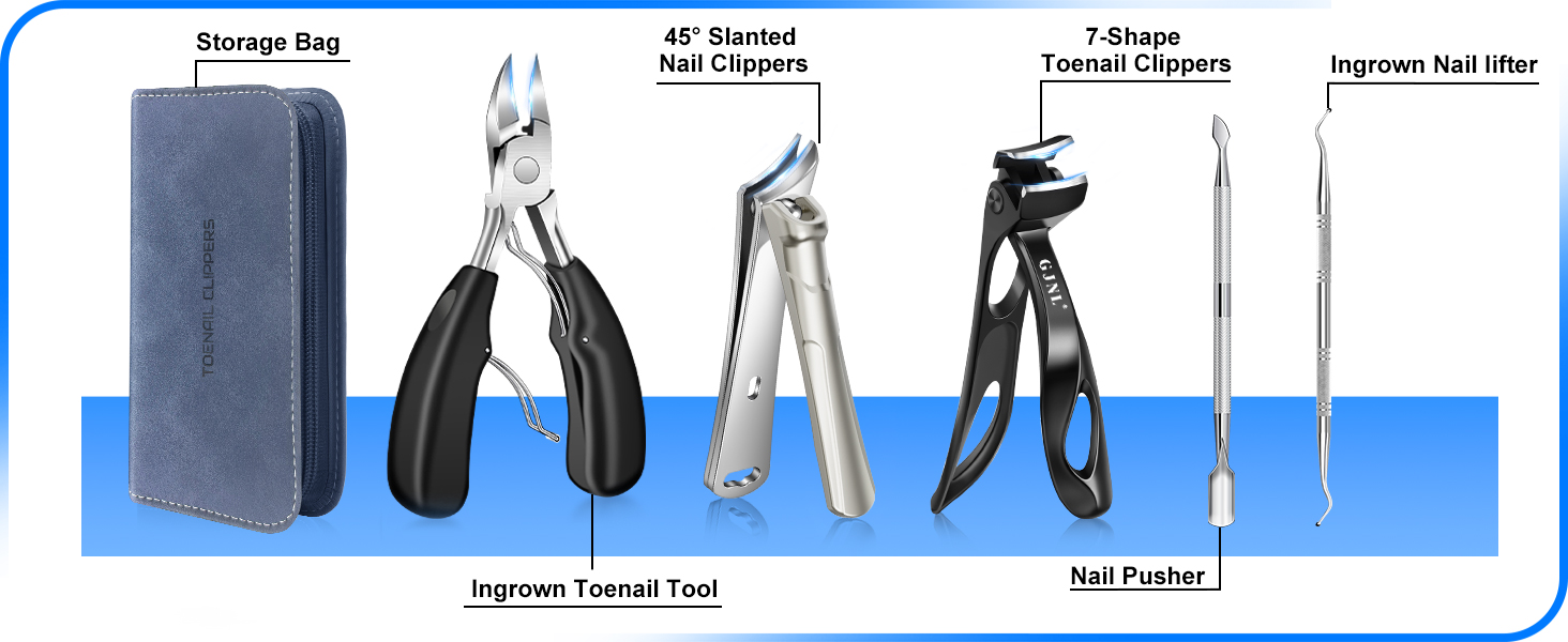 Манікюрний інструмент для догляду за нігтями для людей похилого віку та чоловіків з товстими нігтями, 16 мм/37 мм, професійний, срібний