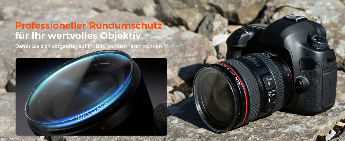 Фільтр Rollei F:X Pro Круглий (77 мм, UV) - фільтр для об'єктивів з високою точністю кольору та відсутністю відблисків