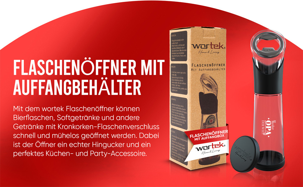 Відкривач вин Wortek: професійний відкривач вин та винних пробок, ідеальний подарунок для любителів вина (для найкращого дідуся)