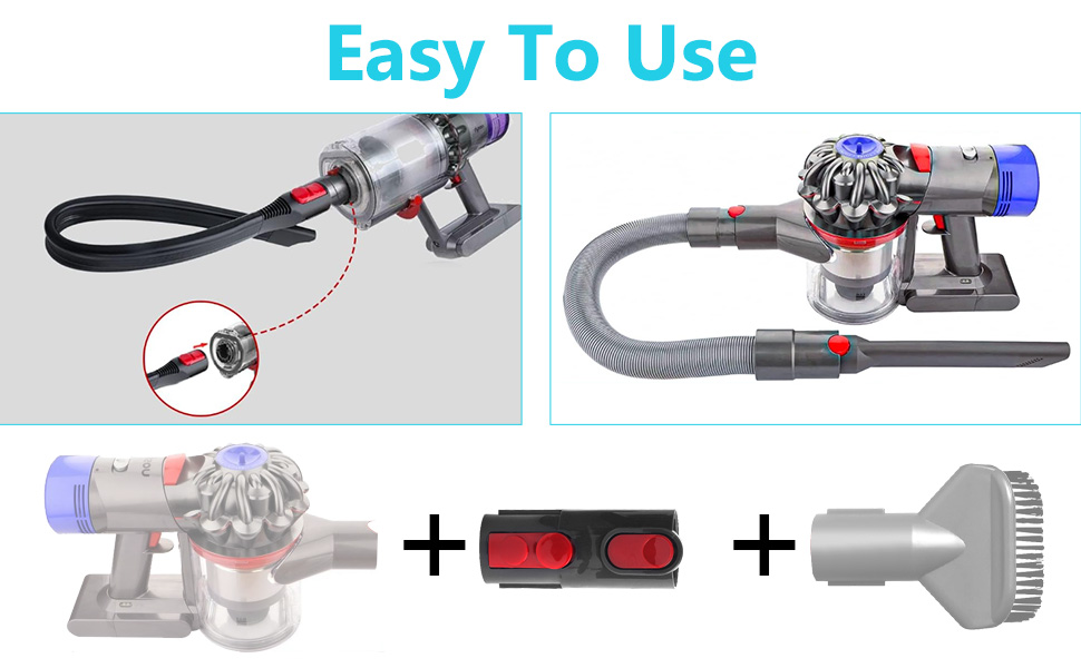 Набір насадок для пилососа BUZIFU 7 шт. 32-35 мм (універсальні) - для меблів, матраців, щілин. Сумісні з Kärcher, Miele, Siemens, AEG, Bosch, Panasonic, Philips