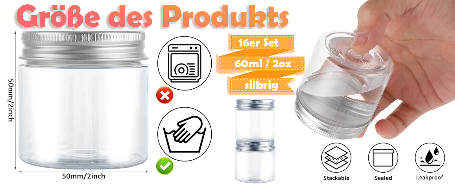 Набір контейнерів для зберігання 16 шт. по 500 мл з кришкою, BPA-Free, прозорі пластикові контейнери для продуктів та солодощів
