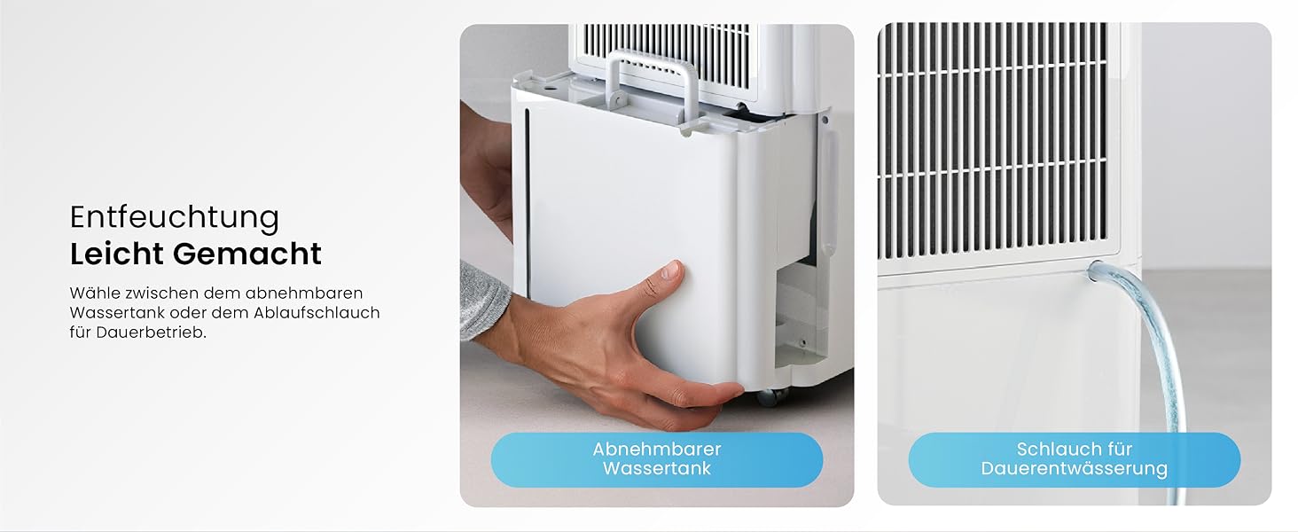 Електричний осушувач повітря ProBreeze 12L - для дому, 20 м², з таймером та датчиком вологості