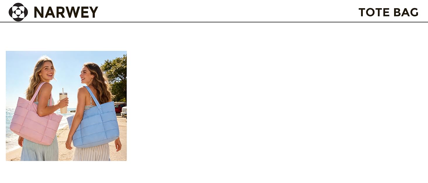 Сумка жіноча Narwey Shopper бежева, велика, легка - для роботи, навчання, як сумка для вчителя з багатьма кишенями