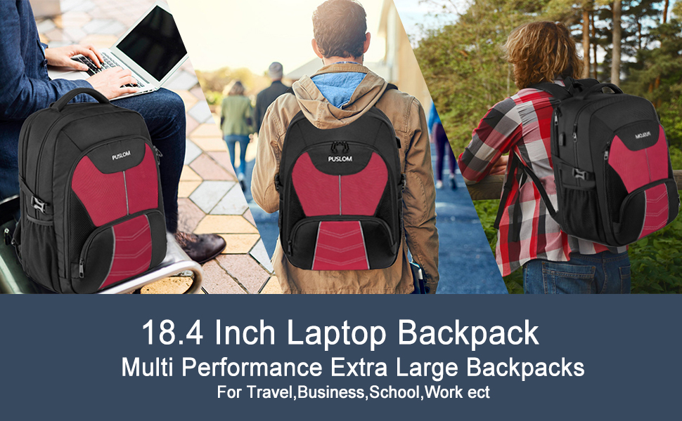 Чоловічий рюкзак 55L, великий, водонепроникний, з відділенням для ноутбука (18.4