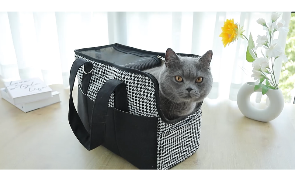 Транспортна сумка для собак та котів до 5 кг - переноска для тварин з верхньою відкривачкою, дихаюча, складана, з регульованим плечовим ременем, дозволена для перевезення в літаку, бежева