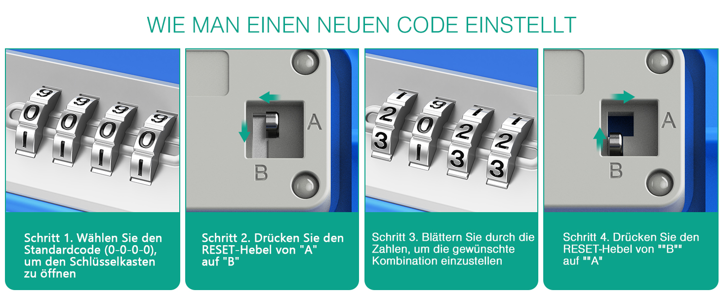 Сейф портативний з кодовим замком ORIA, водонепроникний, для відпочинку та офісу (Блакитний)