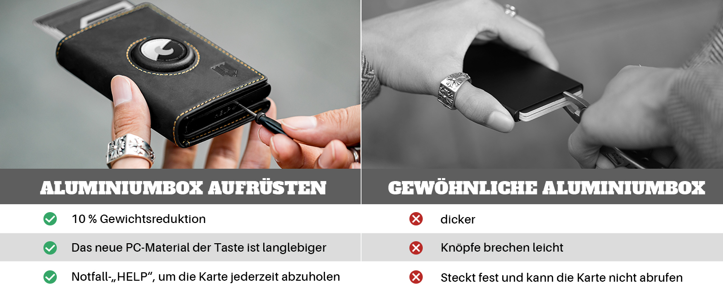 Портмоне DODENSHA® MagSnap для чоловіків з RFID захистом та відділенням для AirTag, картхолдер на 10+ карт, з монетницею, чорно-синій колір