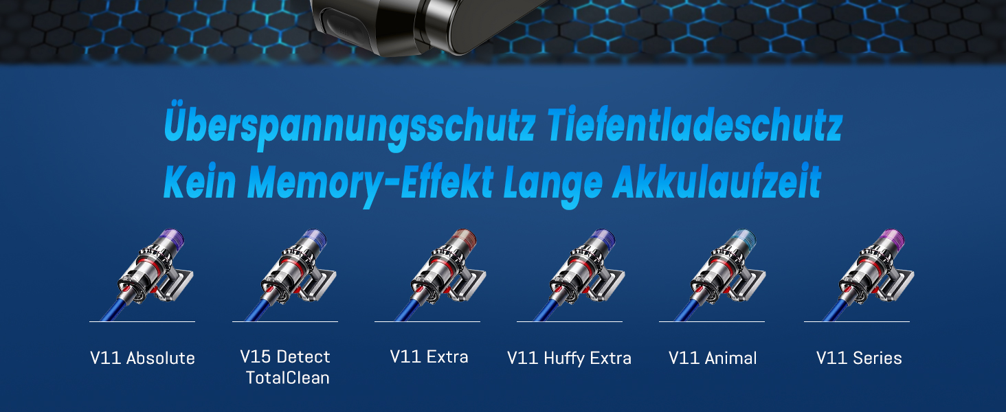 Акумулятор V11 для пилососів Dyson V11, V15, V15C, SV15, SV16, SV22, SV28 (Не підходить для V11 з гвинтовим типом)