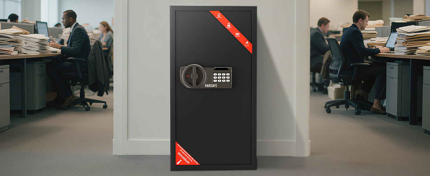 KABISAFE 45L - сейф для дому з електронним замком, світлом та ключем, 45 літрів