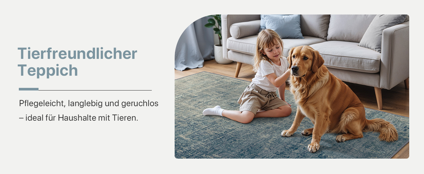 BEIMO Килим для вітальні, абстрактний дизайн, короткий ворс, 120x170 см, блакитний градієнт, для спальні, ванної, їдальні, коридору, антиковзаючі, легко миється