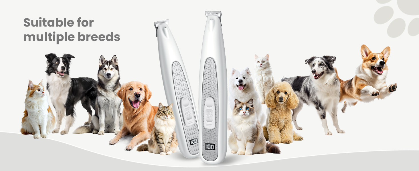 Триммер для собак Pfotentrimmer Paw Trim Pro: тиха, акумуляторна машинка для догляду за лапами, вухами та обличчям