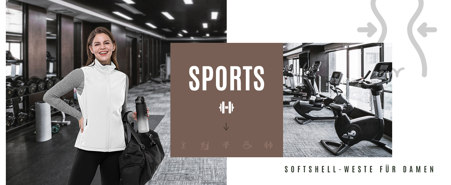 Легка жіноча софтшеллова жилетка 33,000ft: водонепроникна, вітрозахисна, для бігу, гольфу, туризму, біла