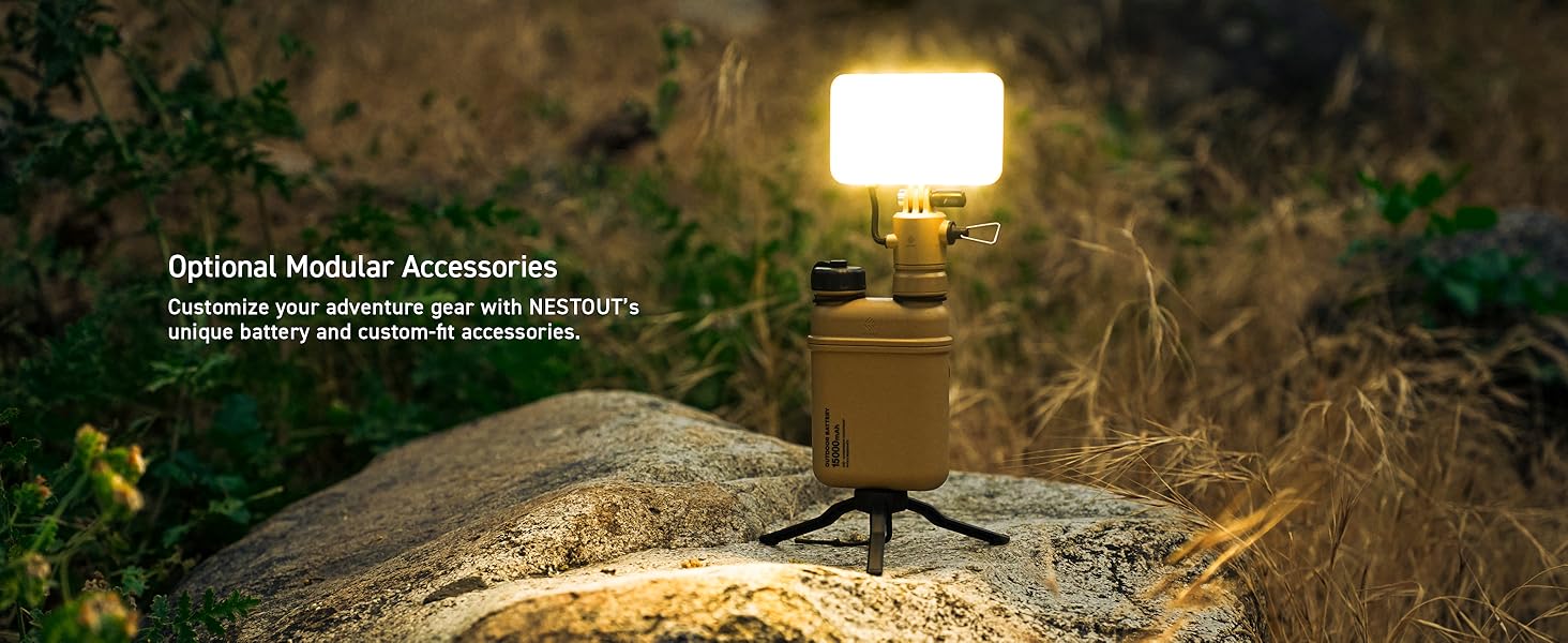Портативний зарядний пристрій ELECOM NESTOUT 15000mAh, вологостійкий, ударостійкий, з USB-C PD 32W, для смартфонів та планшетів, для кемпінгу, подорожей, туризму - Бежевий