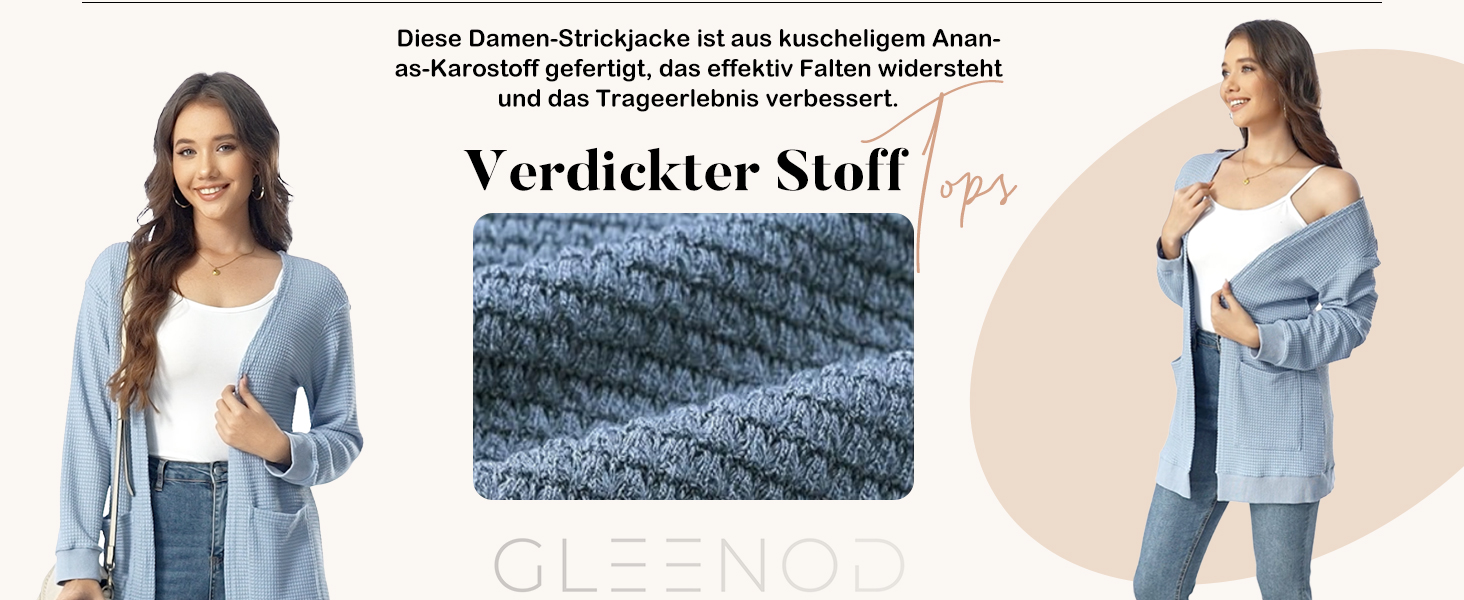 Жіноча в'язана жилетка з довгим рукавом, кардиган, відкритий фасон, стильний пуловер з кишенями, колір персиковий (M)