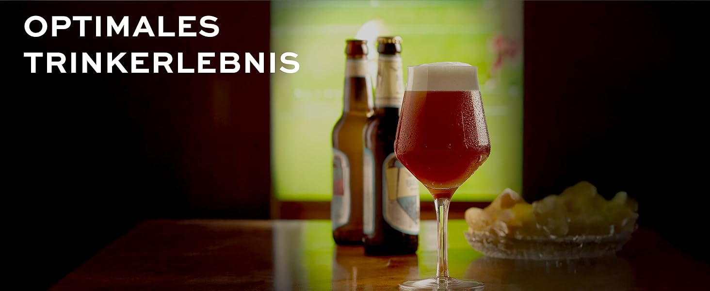 Набір келихів для пива Stölzle Lausitz Grand Cuvée 6 шт, 390 мл – Кришталеві келихи для Pilsner та іншого пива, Німеччина