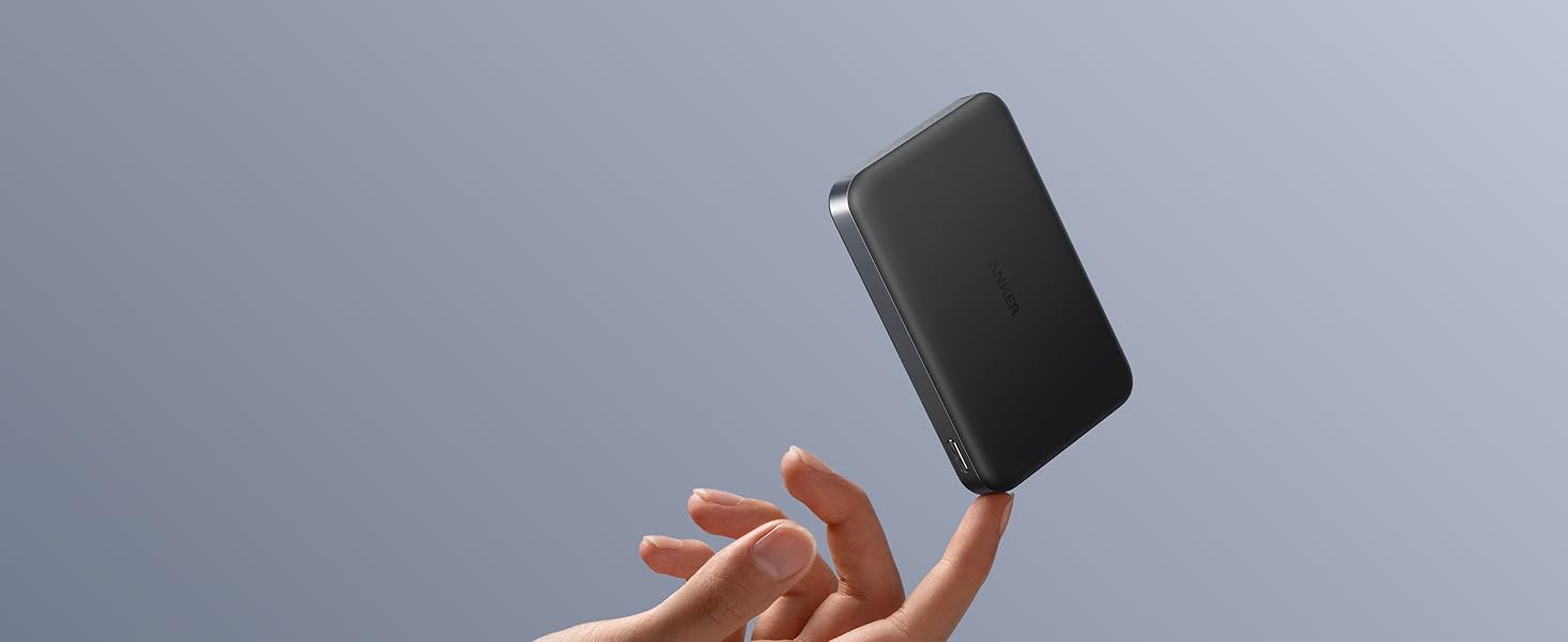 Anker MagGo Powerbank 10000mAh: Qi2, MagSafe, портативний зарядний пристрій для iPhone 16/15/14/13, чорний