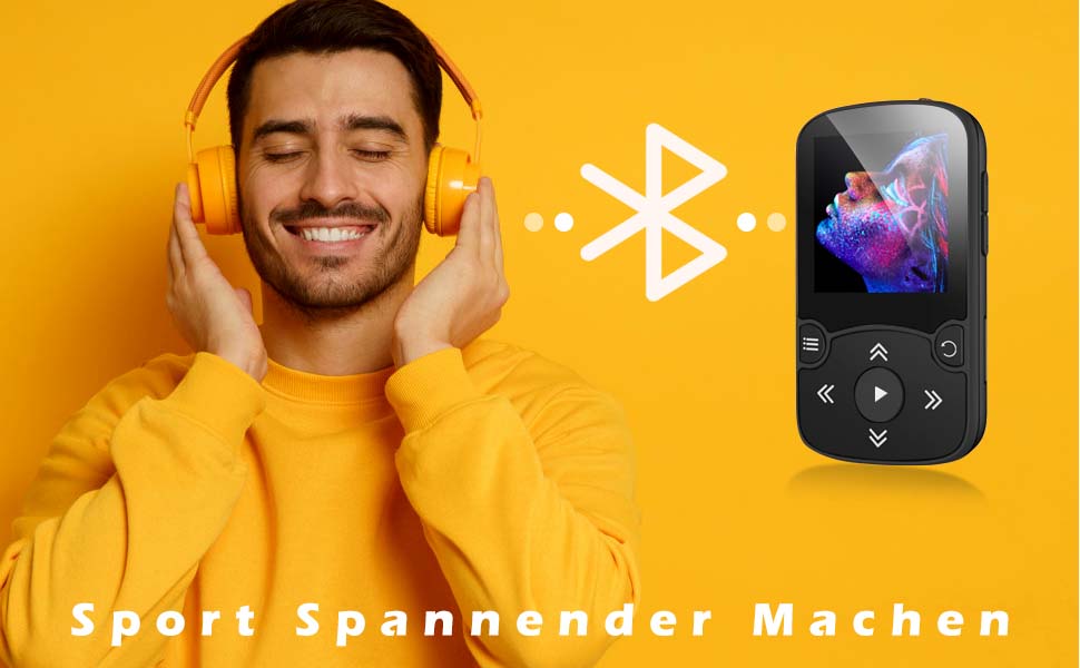 MP3 плеєр AGPTEK Bluetooth 5.0 32GB: кліпса, кольоровий екран 1.5