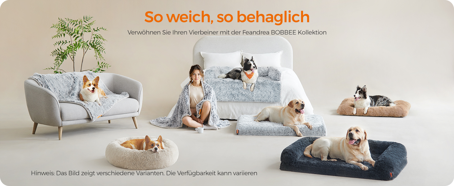 Кругле ліжко для собак та котів Feandrea з м'яким плюшем, діаметр 60 см, знімний наповнювач, Ombré-Сірий/Хакі