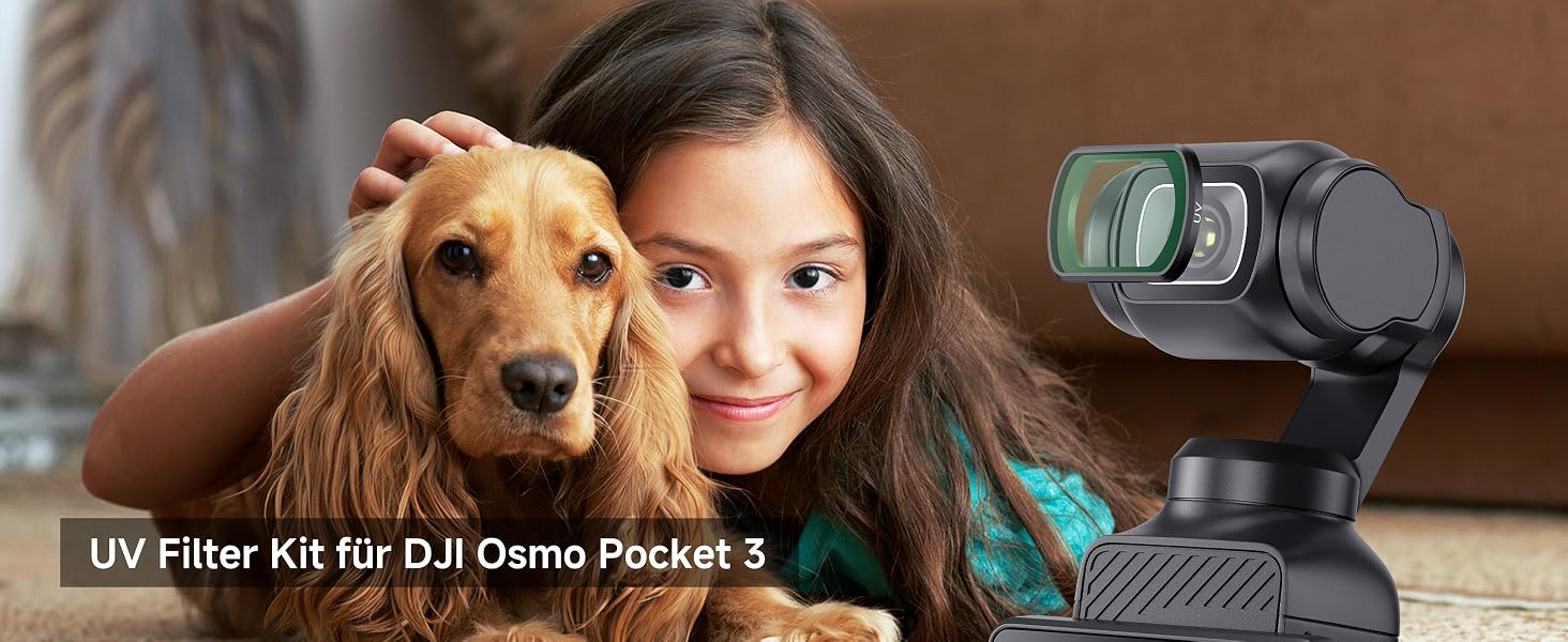 Набір магнітних фільтрів JJC 6в1 для DJI Osmo Pocket 3: ND8, ND16, ND32, ND64, ND256 та CPL поляризаційний фільтр для екшн-камери