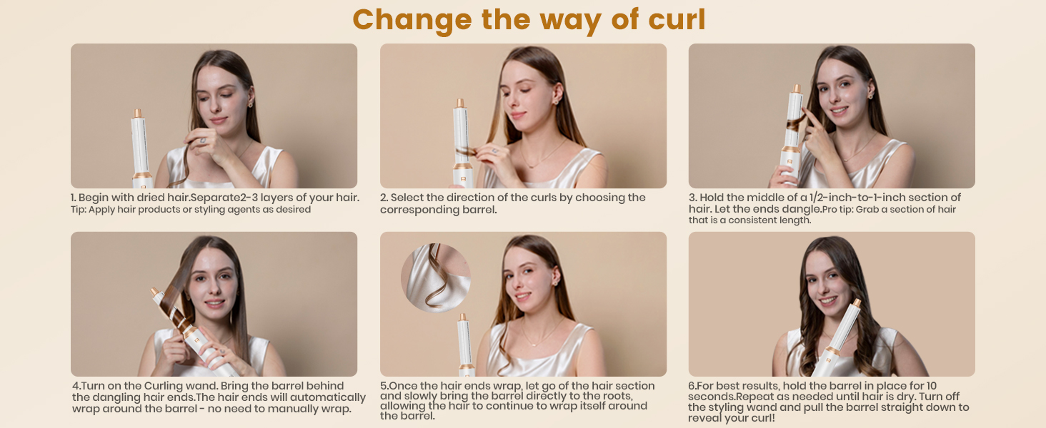 Набір для укладки волосся 6 в 1: фен-щітка, плойка, випрямляч, термощітка, фен, локони. 110000 об/хв.