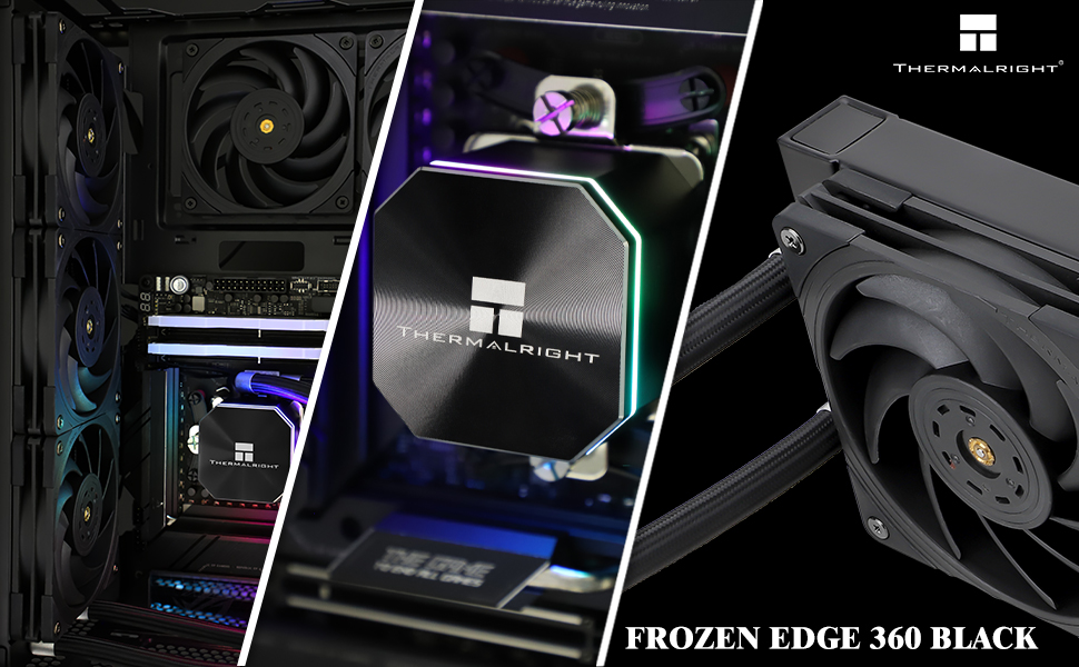 TR Frozen Edge 360 - рідинна система охолодження CPU з вентилятором 120мм, чорний, AMD/Intel