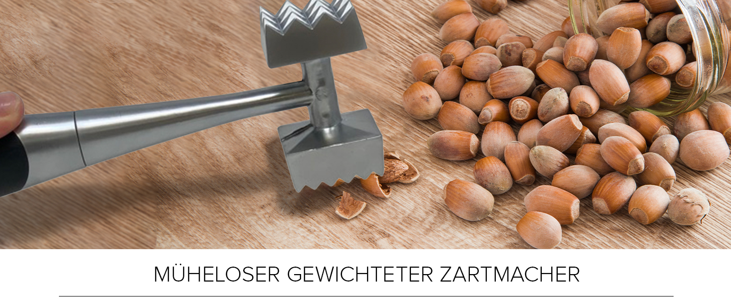 Ніж для відбивання м'яса Joeji, цинкова сплава, безпечний для миття в посудомийній машині, міцний, для стейків, фаршу, птиці, риби, м'яса