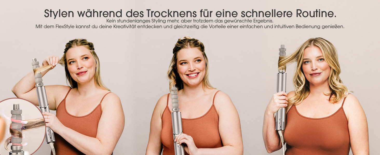 Фен Shark FlexStyle Multi з насадками для укладання, випрямлення та створення локонів, 5 в 1, Stardust. Без пошкодження волосся, для всіх типів.