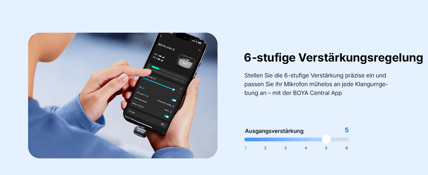 BOYA MINI 2 - Бездротовий мікрофон-лавал'єр для iPhone, Android, Vlogging, YouTube, Streaming. Чорний (2TX+1RX, Type-C)