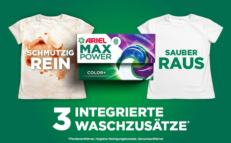 Капсули для прання кольорових речей Ariel Max Power Pods Color+, 66 прань