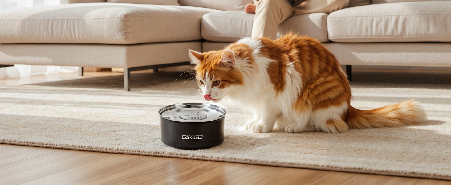 Миска для собак без облизування, нержавіюча сталь, 3L, чорна, з антиковзним дном, легко миється, для собак