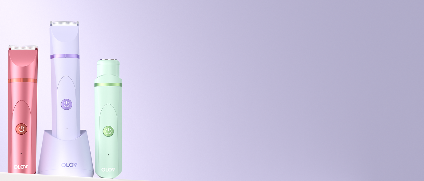 Електричний жіночий епілятор для тіла та обличчя, для інтимної зони, USB, фіолетовий