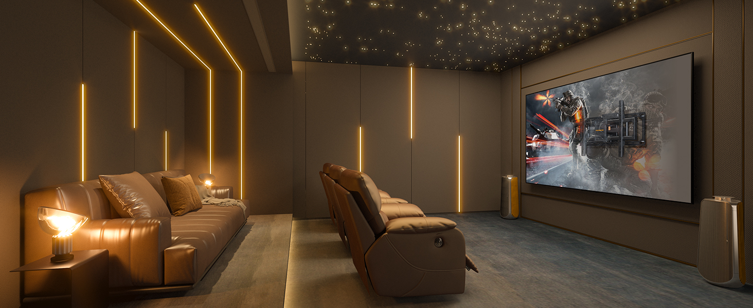 Настінна кріплення для телевізора Perlegear з розеткою, 42'-90', 68 кг, VESA 600x400 мм, PGLF11 (оновлена версія)