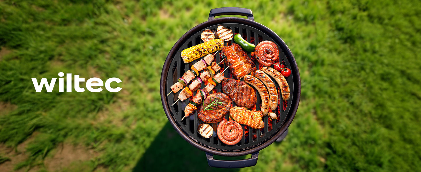 Чавунний гриль-решітка Gusseisen, Ø 45 см, для вугільних та круглих грилів, 55 x 26.5 x 0.9 см