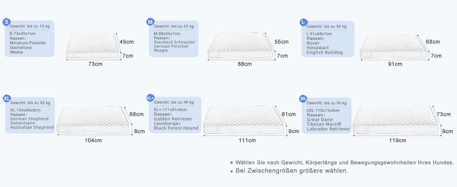 Ортопедичне ліжко для собак KSIIA, великі породи, 104x68x8 см, сіре, знімний наматрац, легко миється