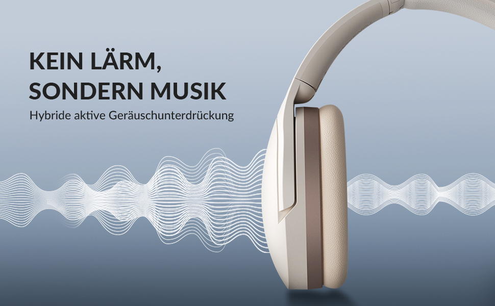 TONEMAC H3 Bluetooth навушники: активне шумозаглушення, Hi-Res звук, 80 годин роботи, комфортні амбушюри, для дому та подорожей