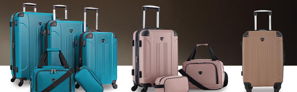 Валіза Travelers Club Chicago Hardside Розширювана Spinner, 20 дюймів, Синій Navy