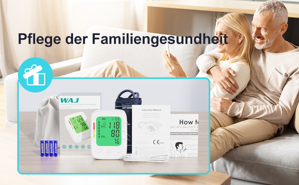 Тонометр на плече для дому | Великий дисплей, визначення аритмії, 2 x 99 пам'ять | 22-42 см