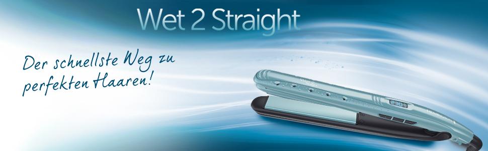 Випрямляч для волосся Remington Wet2Straight S7300: для мокрого та сухого використання, LCD-дисплей, 230°C