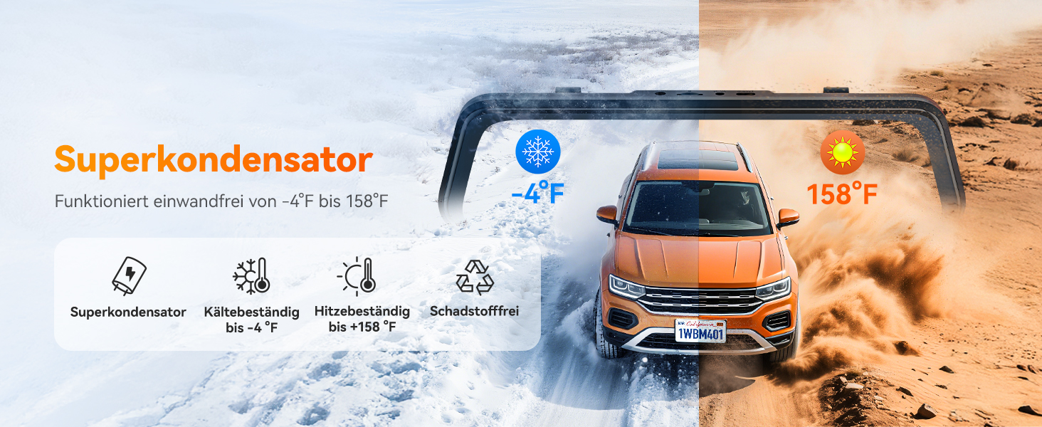 Відеореєстратор-дзеркало WOLFBOX M40 10