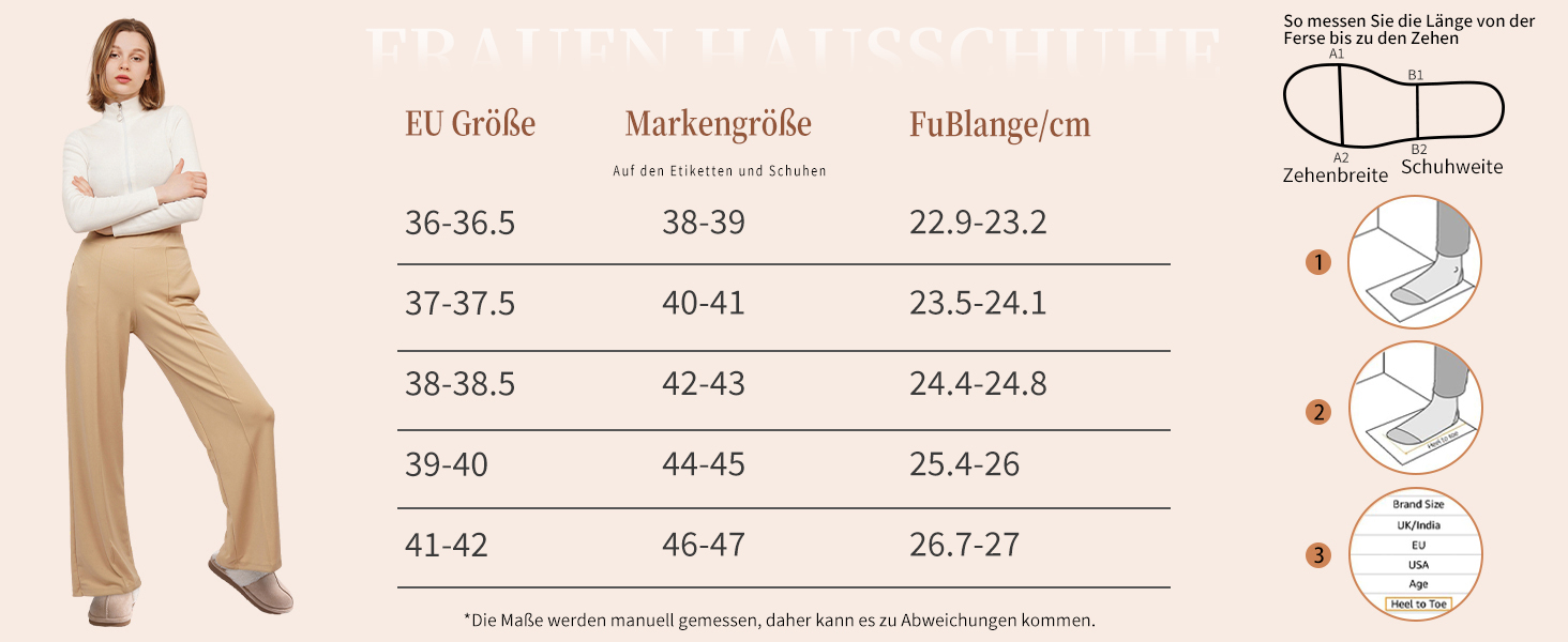 Жіночі халапи Litfun: теплі плюшеві тапочки з замшею та меморі-піною, з штучним хутром, для дому та вулиці, 38/38.5 EU, колір каштановий