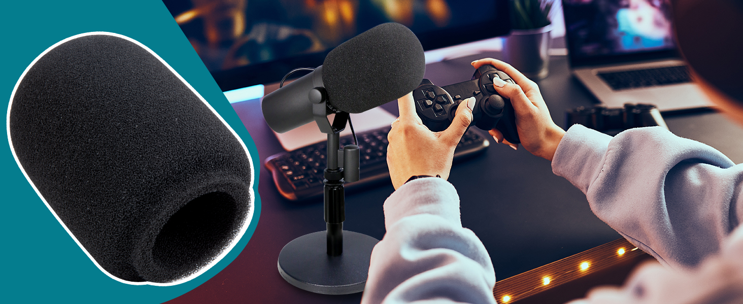 Тримач для мікрофона SM7B YOUSHARES 04 з поп-фільтром - Шарнірний мікрофонний стійка для студійного мікрофона Shure SM7B XLR