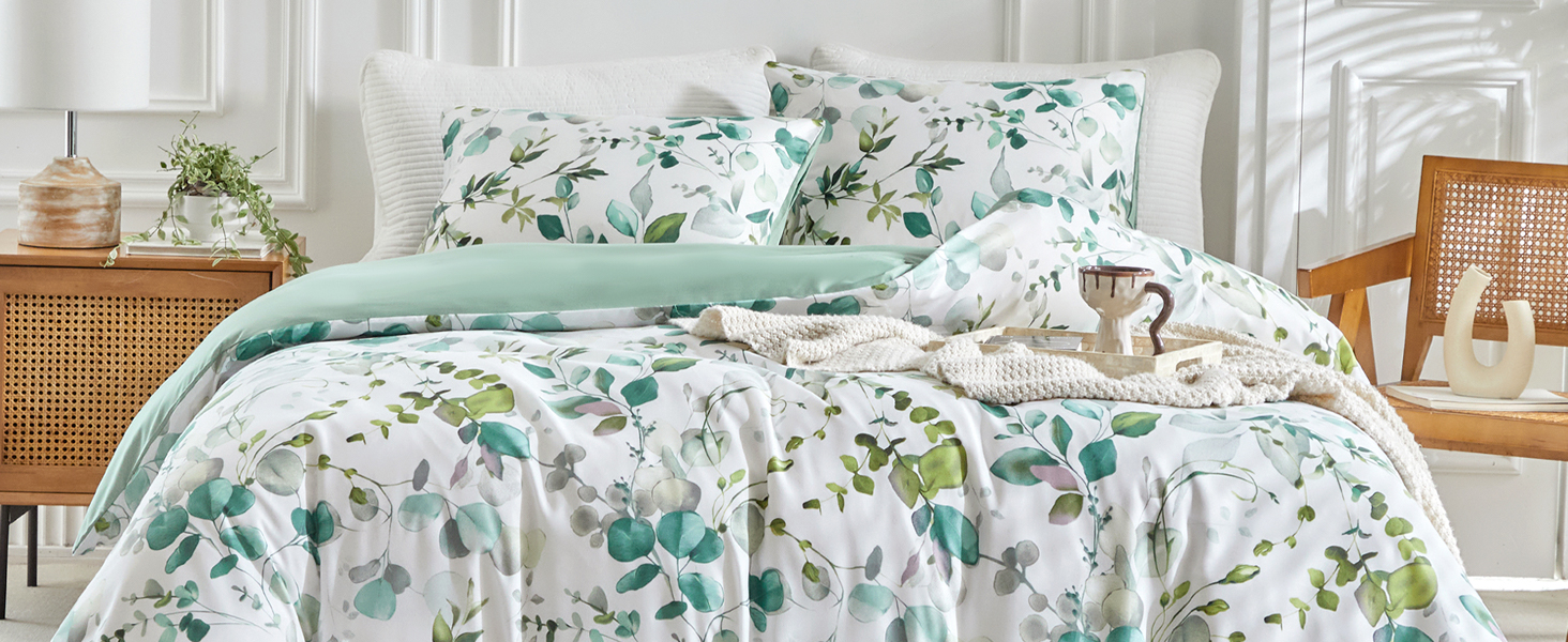 Комплект постільної білизни Tokokimo 220x240 3шт - комплект з 2 наволочками 80x80 см, з блискавкою, квітка, мікрофібра, для двоспального ліжка, сіро-коричневий