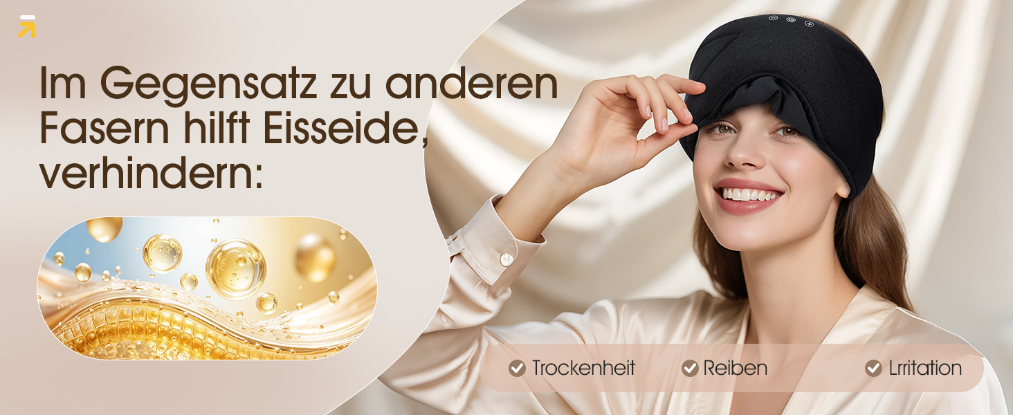 Маска для сну з навушниками Bluetooth 5.4 Dolida: 3D навушники для сну, маска для очей з мікрофоном для подорожей, йоги, медитації (Чорний)