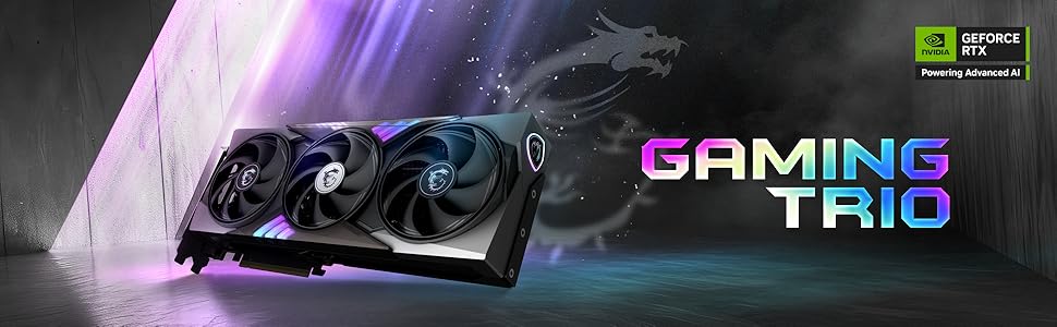 Відеокарта MSI GeForce RTX 5060 Ti Gaming Trio OC 8GB GDDR7, PCIe 5.0, Boost 2647 MHz