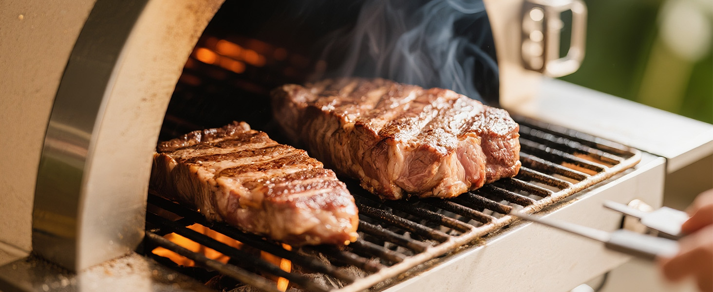 Термометр кухонний Charmline для м'яса, випічки та грилю, точне вимірювання ±0,3°C, автоматичне повороти дисплея