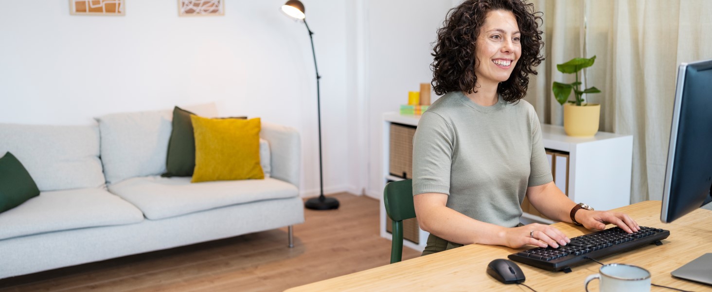 Набір клавіатури та миші Trust Ymo II з QWERTZ-розкладкою, плоскі клавіші, захист від бризок, бездротова миша, USB-приймач, для ПК, комп'ютера, ноутбука, Mac (провідний)